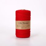 Fil macramé rouge 3 mm