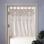 Macramé rideau séparation porte