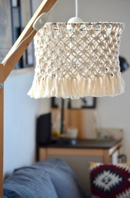 LUMINAIRE EN MACRAME DIY TUTO